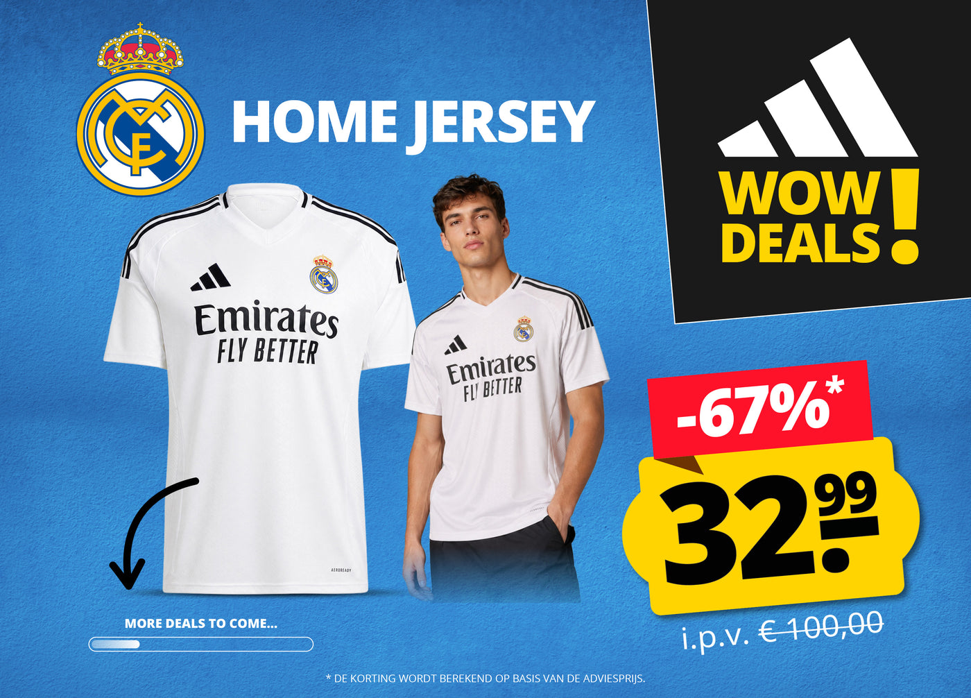 adidas WOW DEAL Real Madrid Trikot