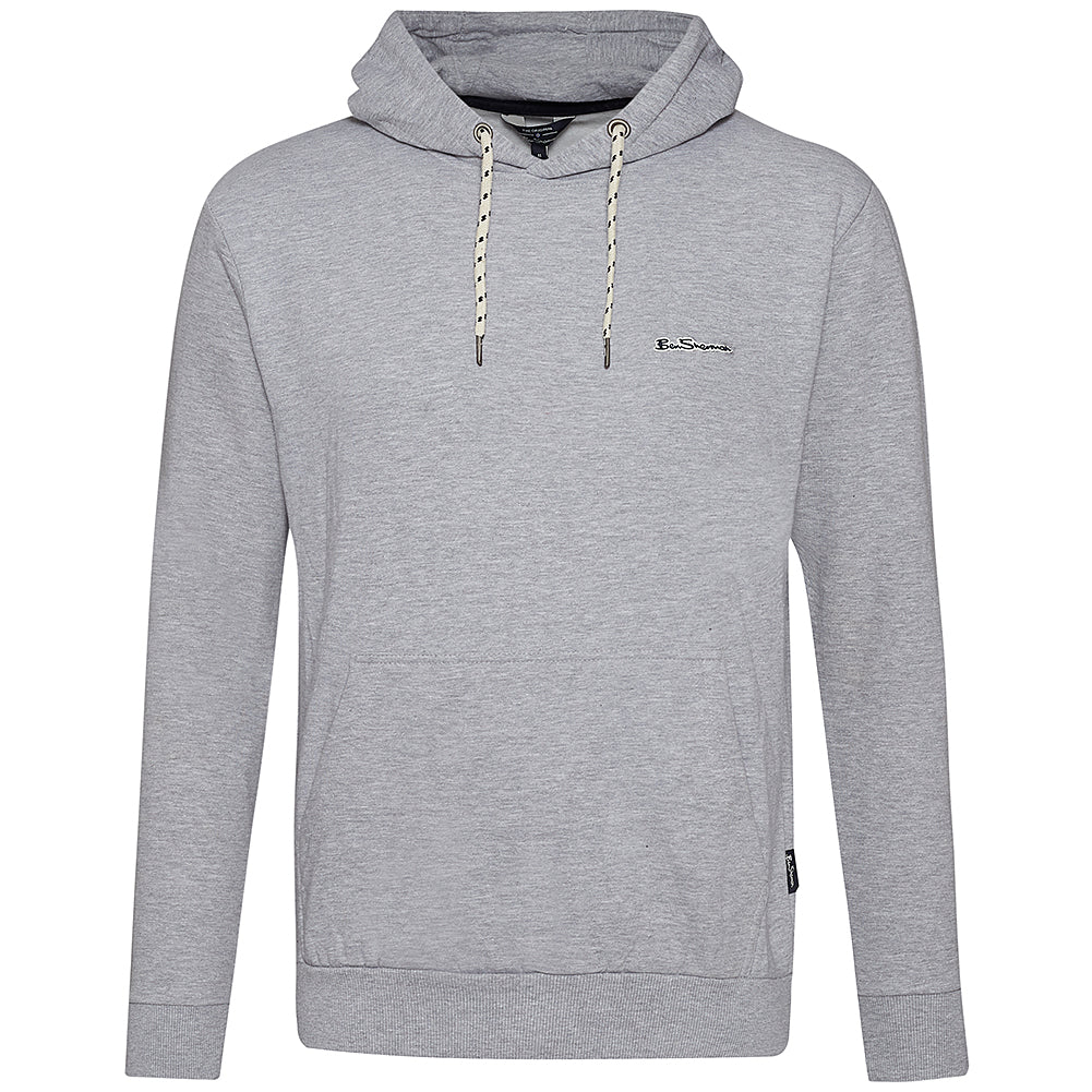 BEN SHERMAN Raised Rubber Heren Hoodie 0072157G-GREY MARL