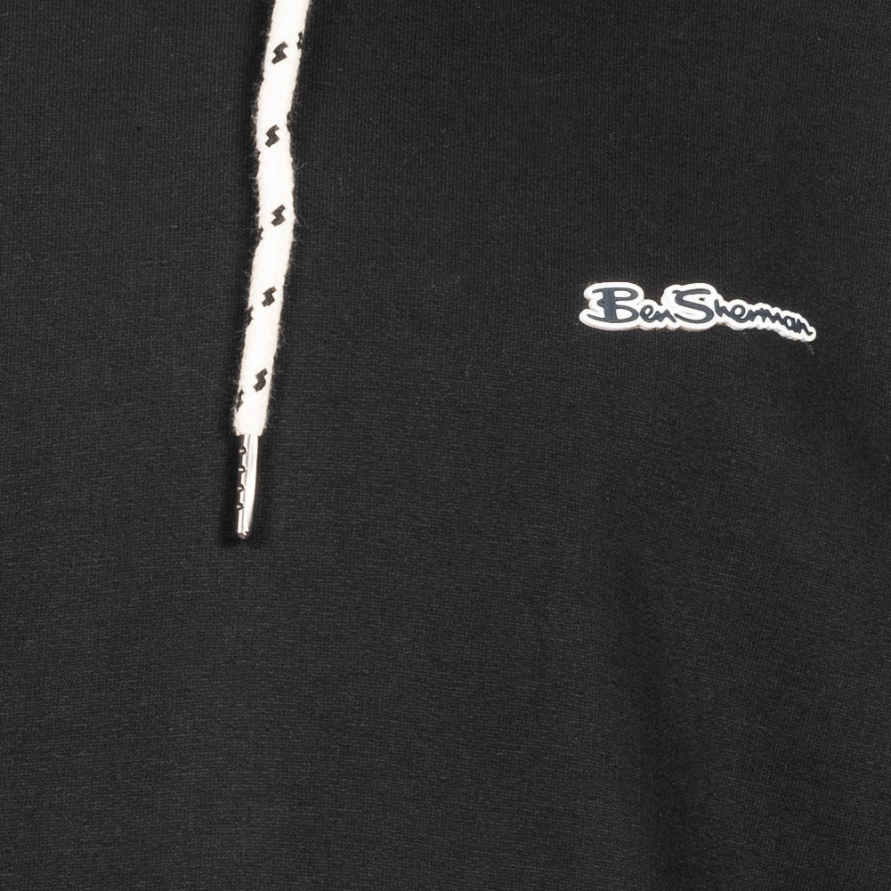 BEN SHERMAN Heren hoodie met opstaand rubber 0072157GP-BLACK