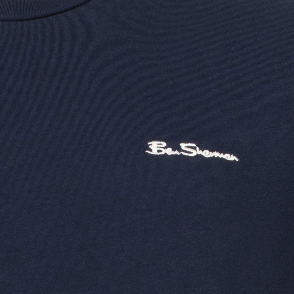 BEN SHERMAN T-shirt met klein logo voor heren 0076266-DARKNAVY