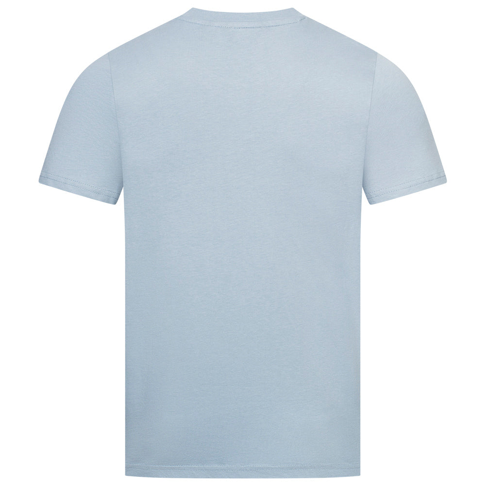 BEN SHERMAN T-shirt voor heren met gevlokt logo 0076268N-ICEBLUE