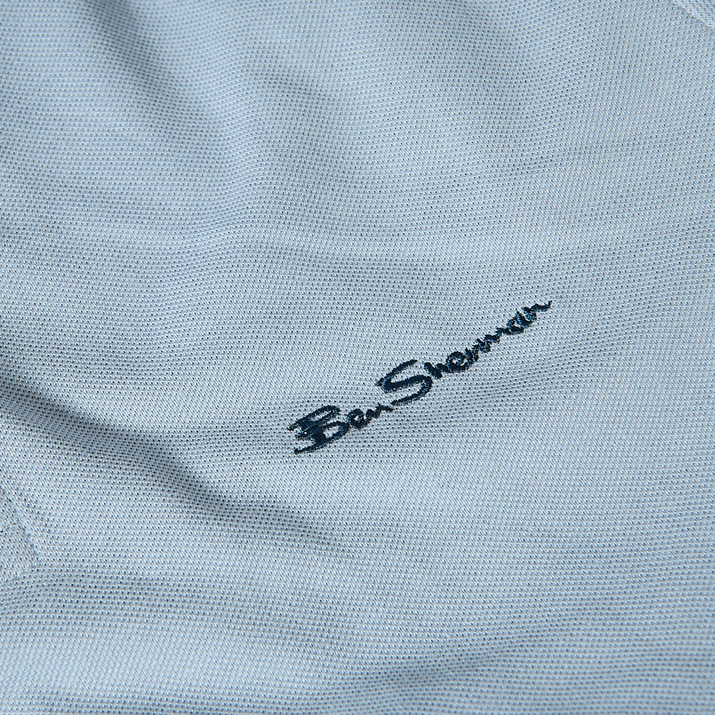 BEN SHERMAN Twin Tipped Poloshirt voor heren 0076270-ICEBLUE