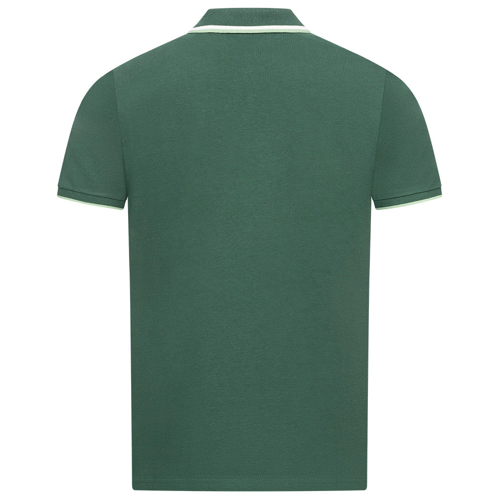 BEN SHERMAN Poloshirt voor heren met dubbele bies 0076270NR-Green