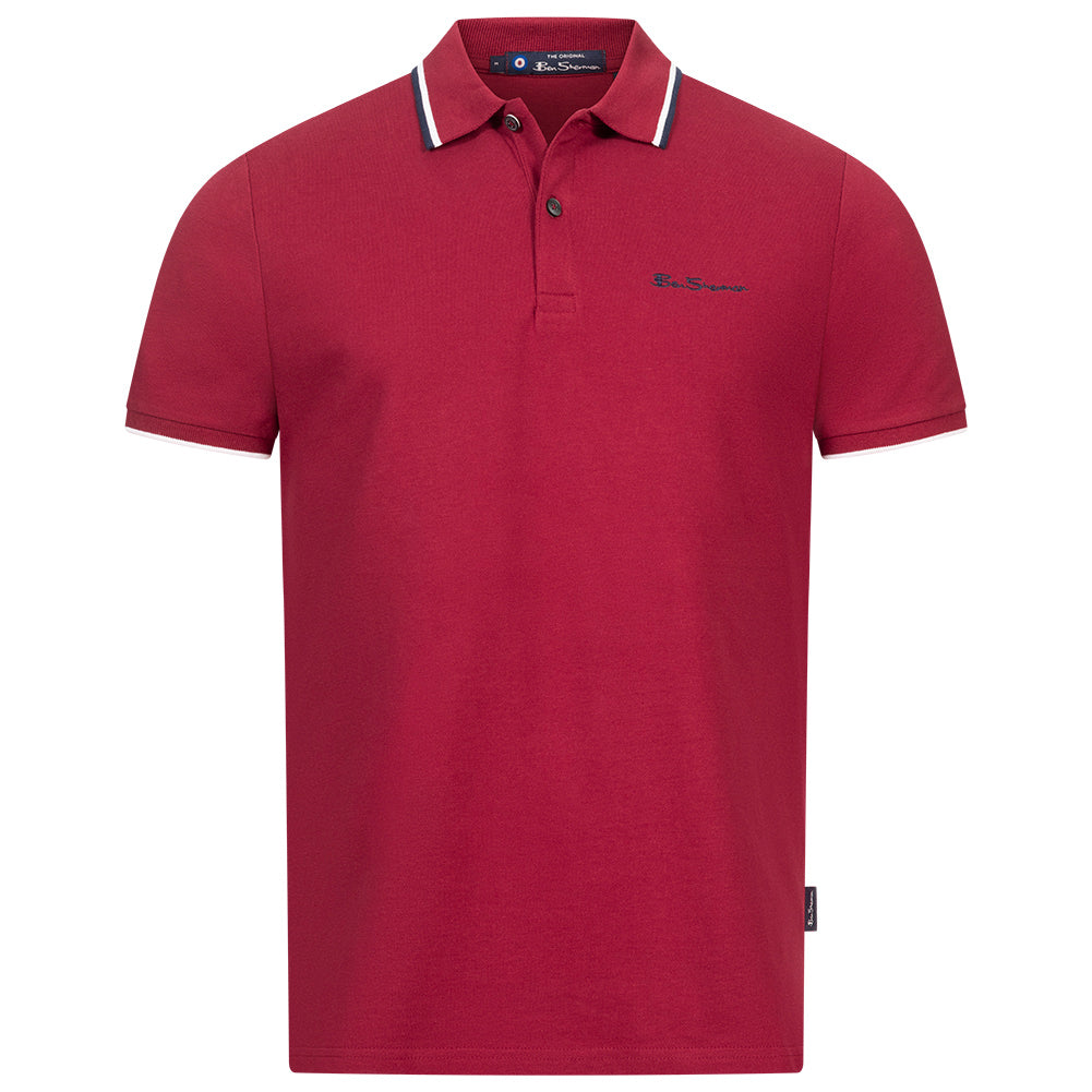 BEN SHERMAN Twin Tipped herenpoloshirt 0076270NR-RED