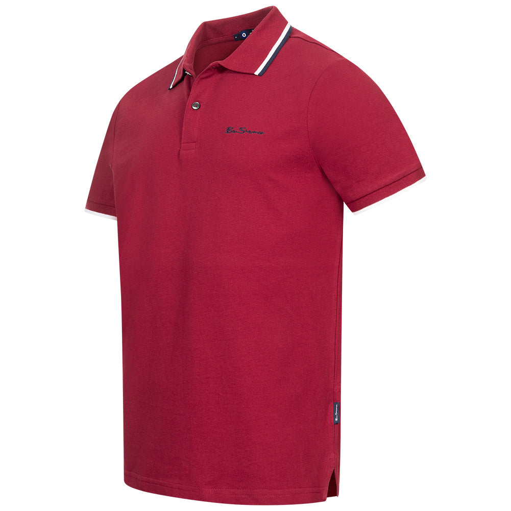 BEN SHERMAN Twin Tipped herenpoloshirt 0076270NR-RED