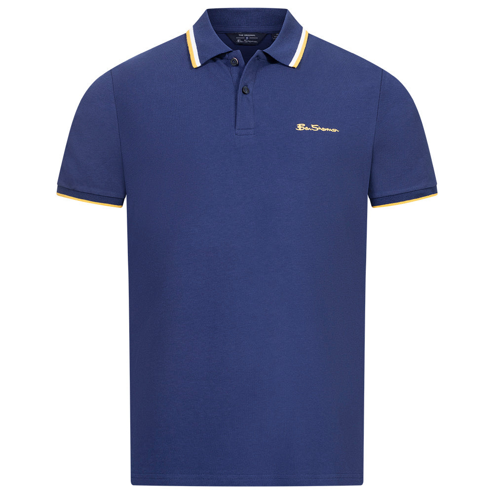 BEN SHERMAN Twin Tipped herenpoloshirt 0076270NR-TwilightDenim
