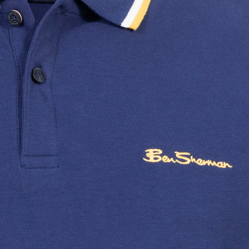 BEN SHERMAN Twin Tipped herenpoloshirt 0076270NR-TwilightDenim
