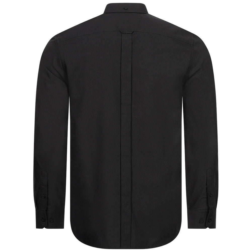 BEN SHERMAN Oxford Overhemd voor heren met lange mouwen 0077857-BARELYBLACK