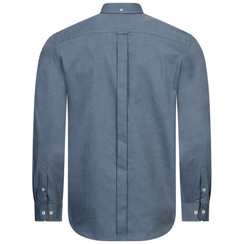 BEN SHERMAN Oxford Heren Overhemd met lange mouwen 0077857-DARKBLUE