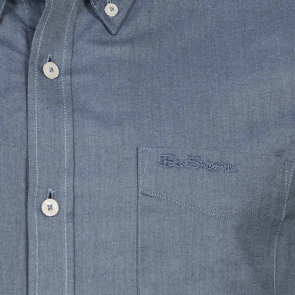 BEN SHERMAN Oxford Heren Overhemd met lange mouwen 0077857-DARKBLUE