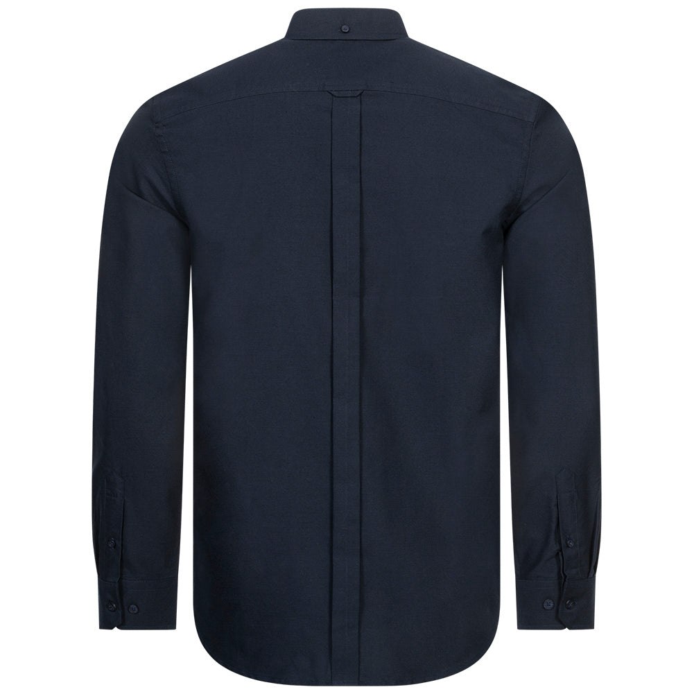BEN SHERMAN Oxford Heren overhemd met lange mouwen 0077857-DARKNAVY