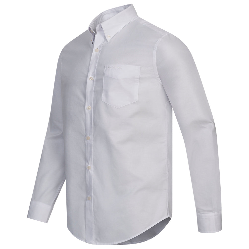 BEN SHERMAN Oxford Overhemd voor Heren met Lange Mouwen 0077857-WHITE