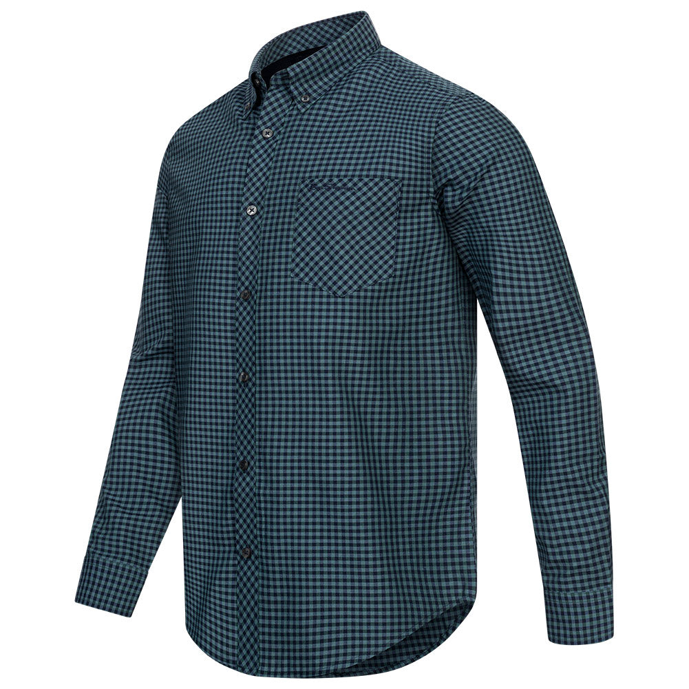 BEN SHERMAN Oxford Overhemd voor heren met lange mouwen 0077858-DARKEMERALD