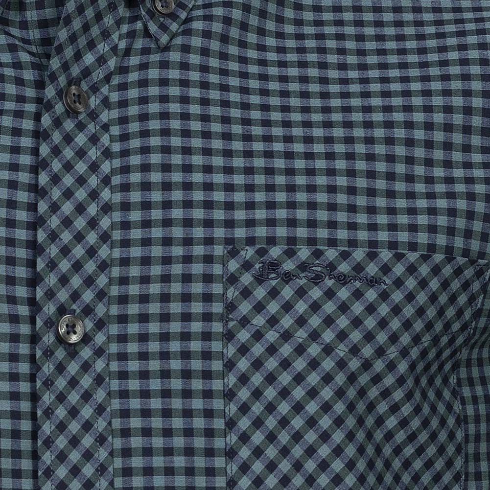 BEN SHERMAN Oxford Overhemd voor heren met lange mouwen 0077858-DARKEMERALD