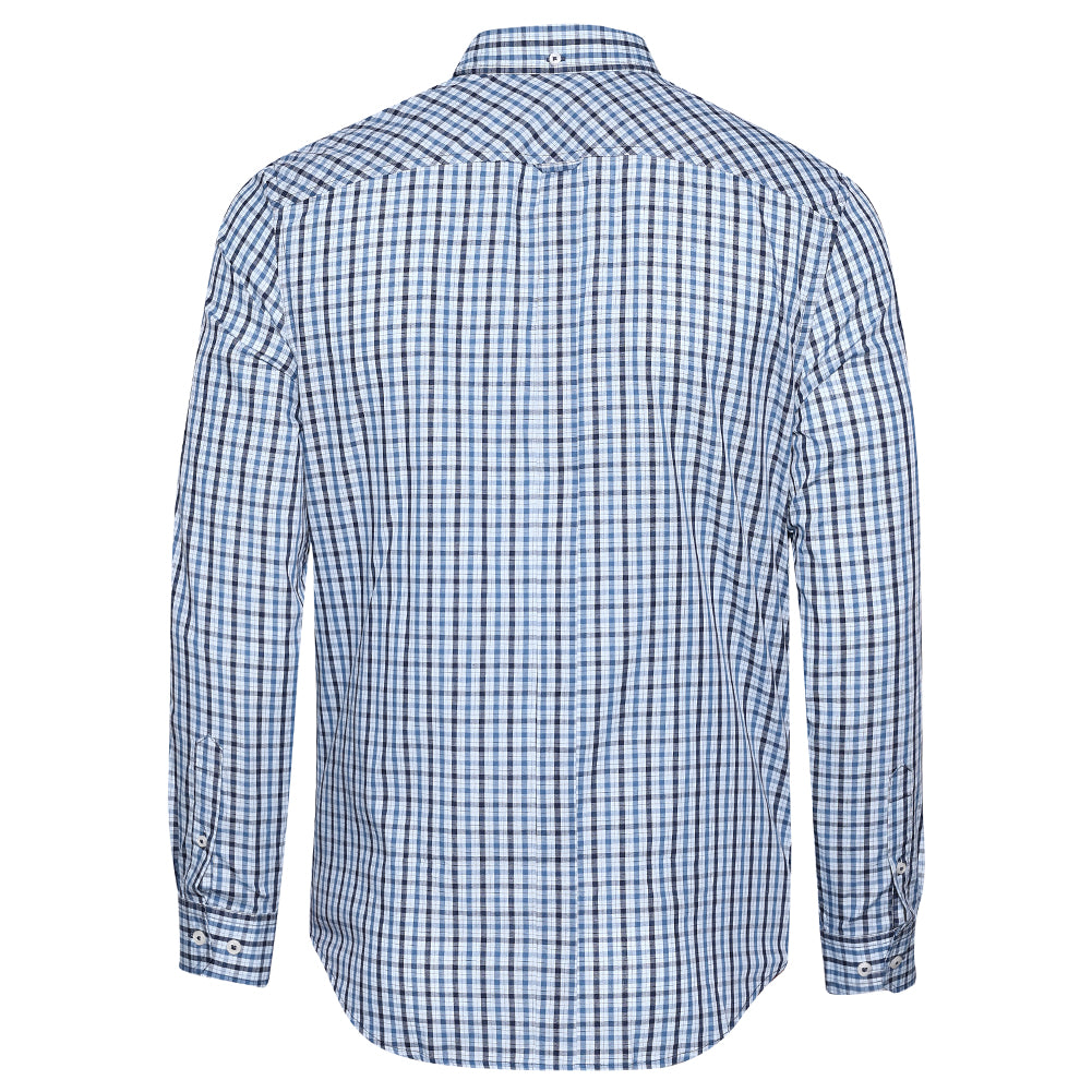 BEN SHERMAN House Check Heren Overhemd met lange mouwen 0077861-LIGHTBLUE
