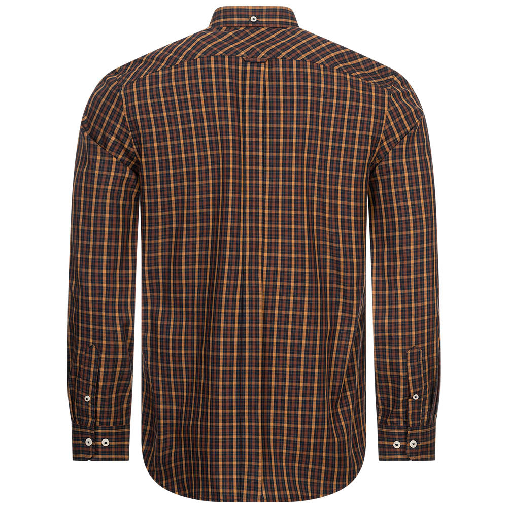 BEN SHERMAN House Check overhemd met lange mouwen voor heren 0077861-MARINE