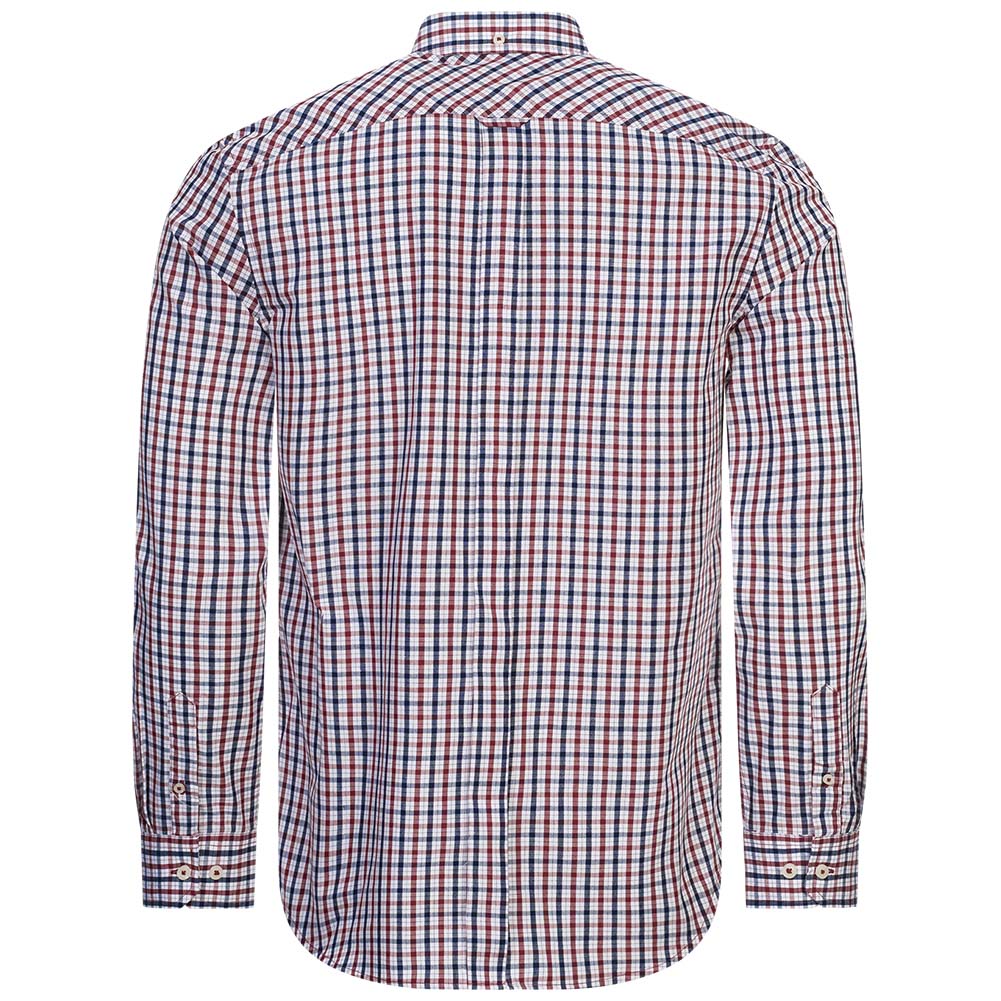 BEN SHERMAN House Check overhemd met lange mouwen voor heren 0077861-ROOD