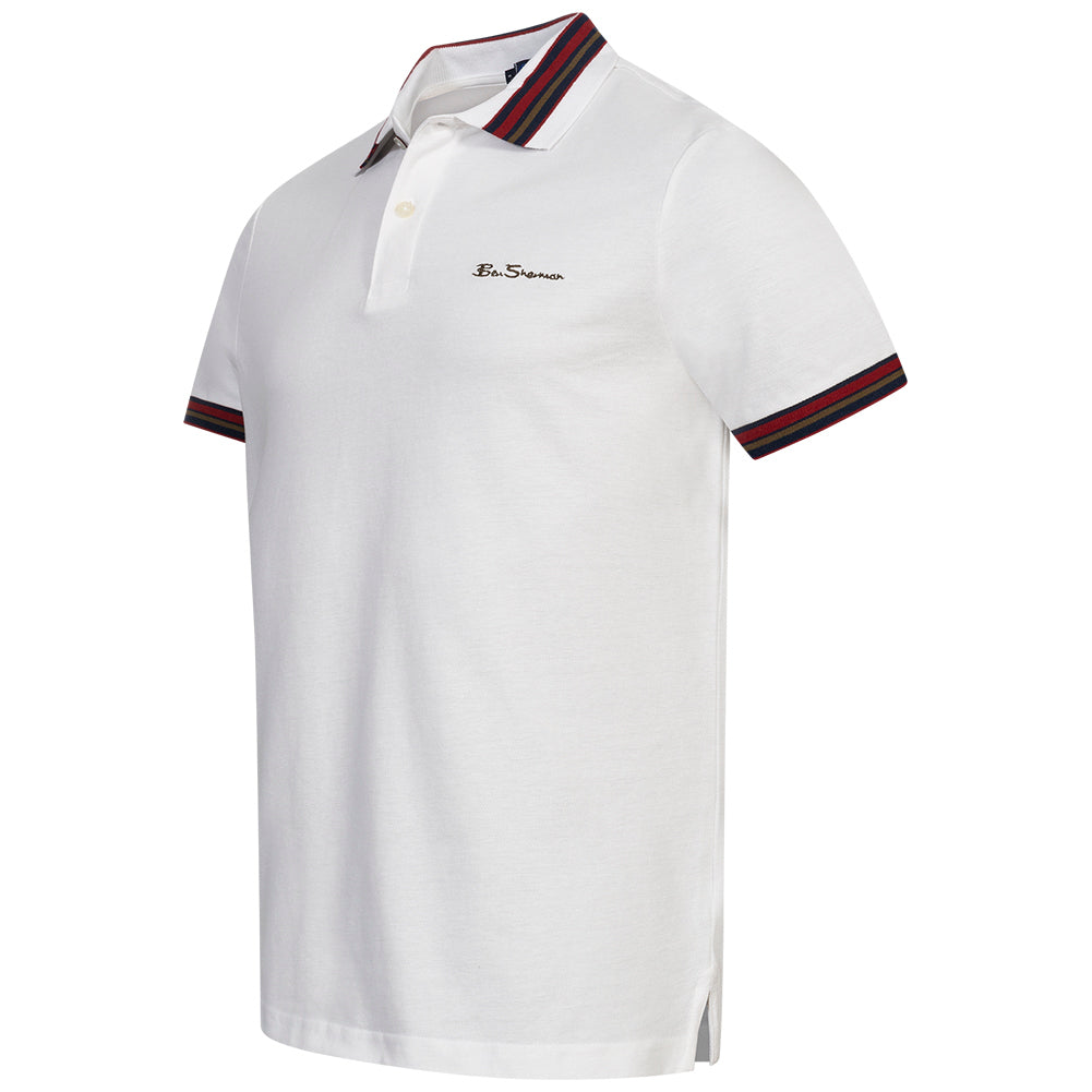 BEN SHERMAN House Collar Poloshirt voor heren 0078169NR-WHITE