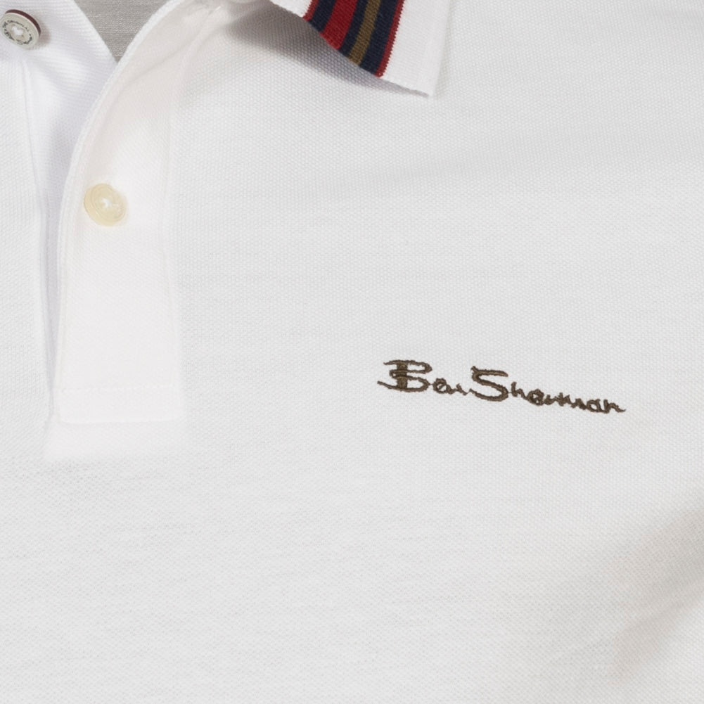 BEN SHERMAN House Collar Poloshirt voor heren 0078169NR-WHITE