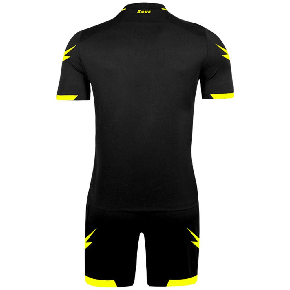 Zeus Scheidsrechter Kit Marko Scheidsrechtersshirt Set 2-delig Zwart/Geel