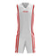 Zeus tenue Bozo basketbalshirt + korte broek 2-delig wit/rood – 3XL