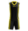 Zeus Kit Bozo Basketbaltenue + Shorts 2-delig Zwart/geel – 3XS
