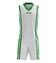 Zeus Kit Bozo Basketbaltenue + korte broek 2-delig. Wit/groen – S