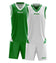 Zeus Kit Doblo Basketbal Omkeerbaar Shirt + Shorts groen/wit – 3XS