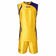 Zeus Kit Saett Heren Basketbalshirt + -Short geel/blauw – XL
