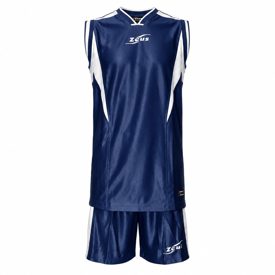 Zeus Kit Sante basketbalshirt + shorts blauw/wit