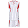 Zeus Kit Sante basketbalshirt + korte broek wit/rood – XL