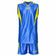 Zeus Kit Sante basketbalshirt + korte broek koningsblauw/geel – XL