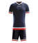 Zeus Kit Magic Basketbalshirt + Short blauw/rood – M