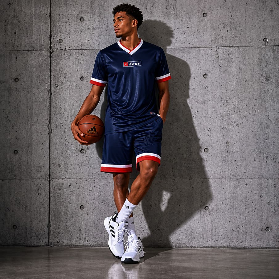 Zeus Sopramaglia Magic Basketballshooter Trikot blau/rot