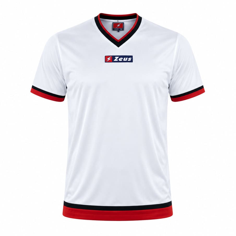 Zeus Sopramaglia Magic Basketball Shooter-shirt wit/rood