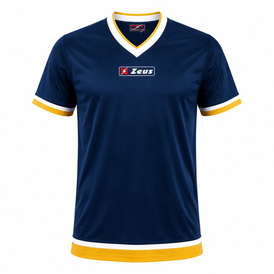 Zeus Sopramaglia Magic Basketbal Shooter T-shirt blauw/geel