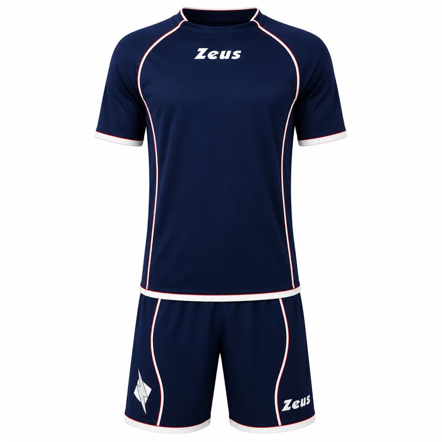 Zeus Kit Shox Tricotset 2-delig blauw/wit