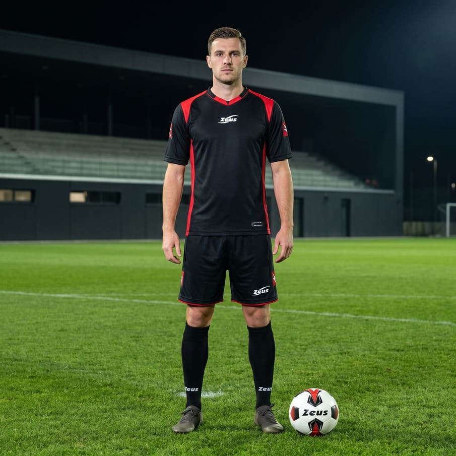 Zeus Kit Tomaz T-shirtset 2-delig zwart/rood
