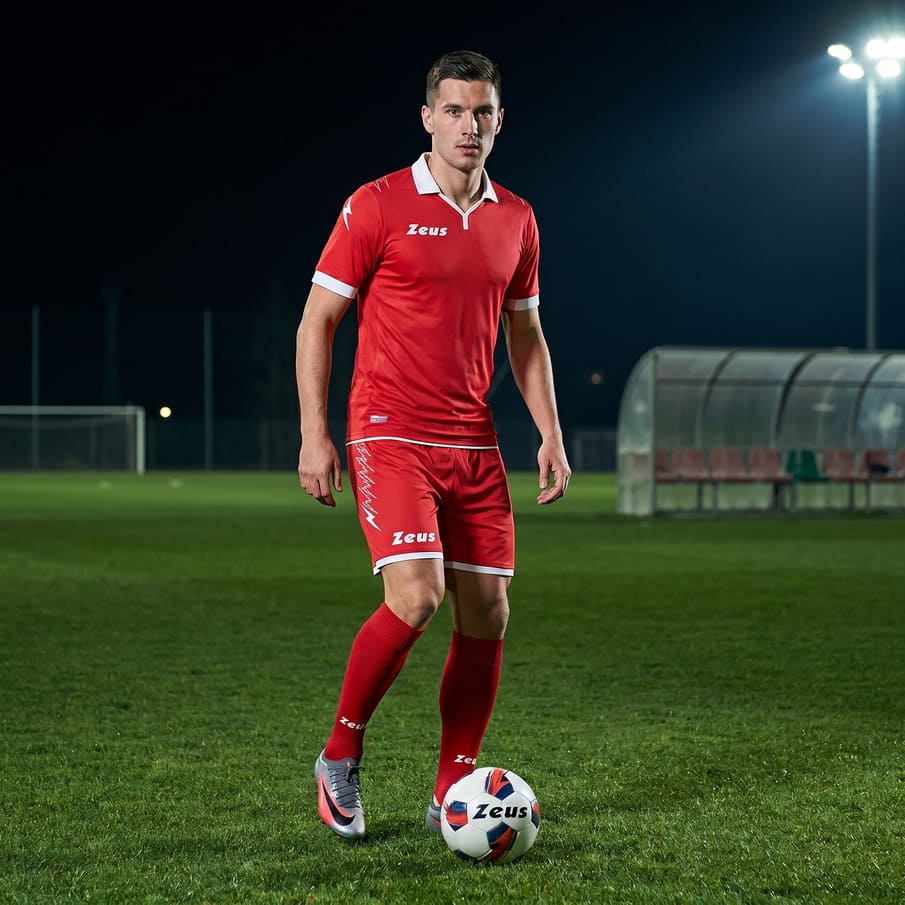 Zeus Kit Scorpion Shirt + Short Set rood/wit