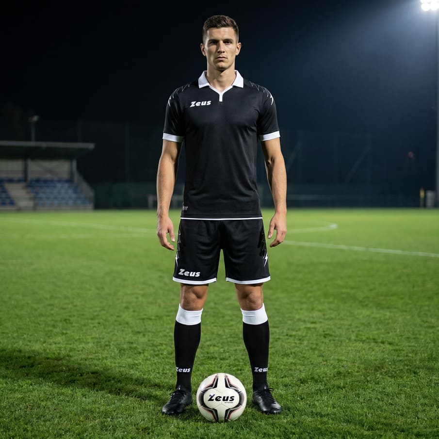 Zeus Set Scorpion Trikot + Short zwart/wit