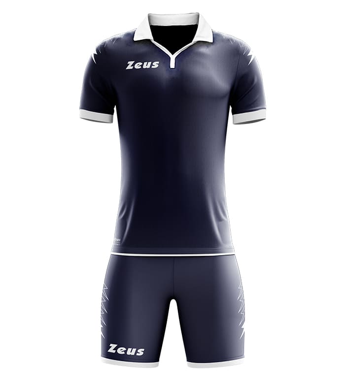 Zeus Kit Scorpion Shirt + Korte Broek Set blauw/wit