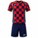 Zeus Kit Kroazia OLD Heren Trikot-set 2-delig blauw/rood – S