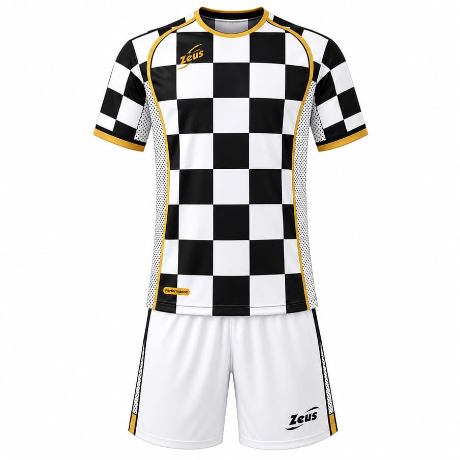 Zeus Kit Kroatië OUD T-shirt-set 2-delig wit/zwart