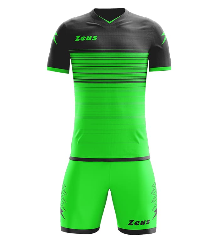 Zeus Kit Elios Trikotset + Shorts 2-delig fluorgroen/zwart
