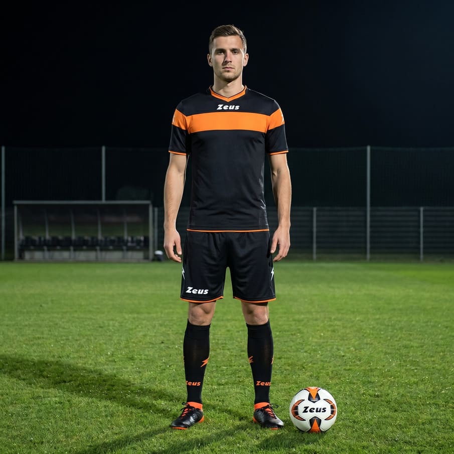 Zeus Kit Apollo Trikot-Set + Shorts 2-delig nero/arancio