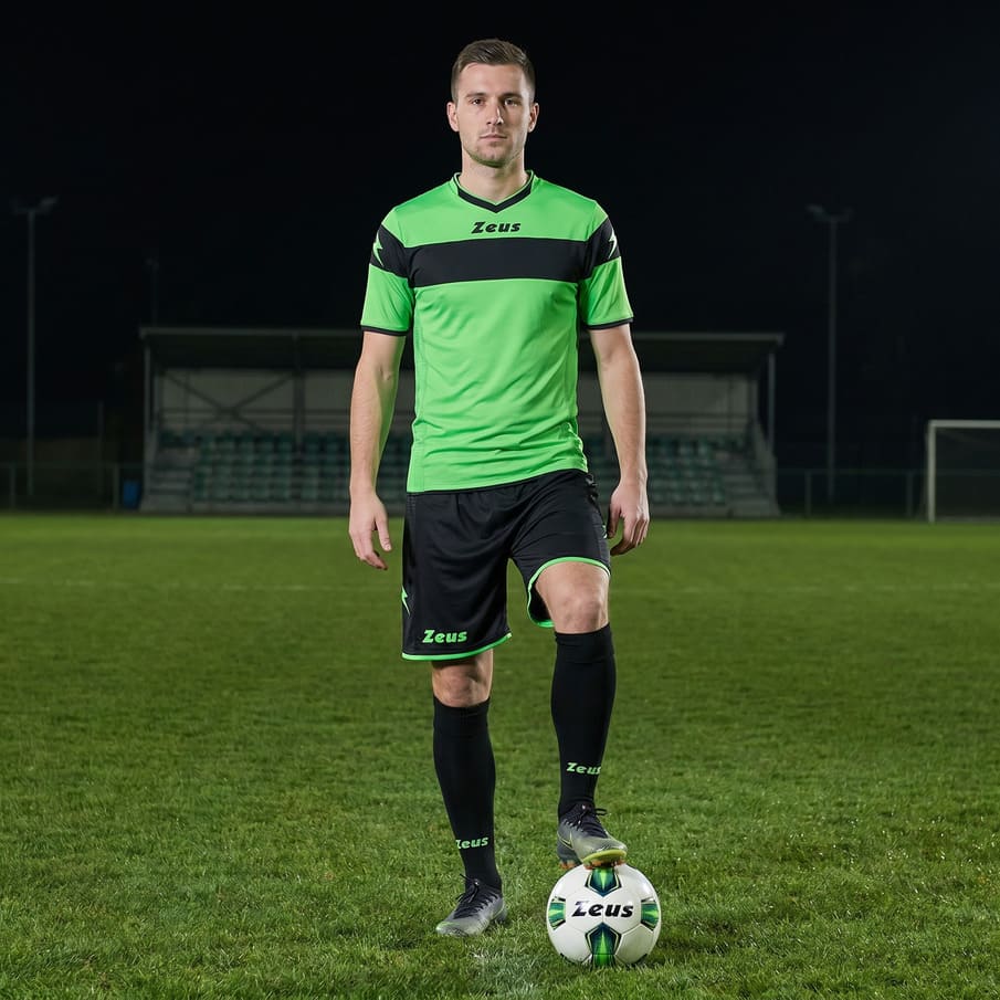 Zeus Kit Apollo T-shirtset + short 2-delig fluorgroen/zwart