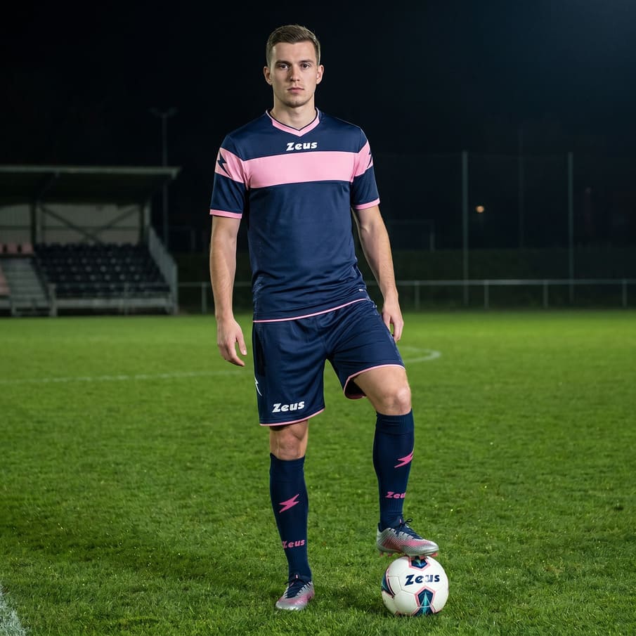 Zeus Kit Apollo T-shirtset + shorts 2-delig blauw/roze
