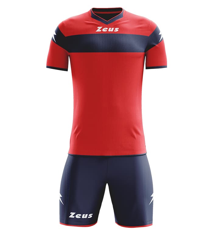 Zeus Kit Apollo Trikot-Set + Shorts 2-delig rosso/blu