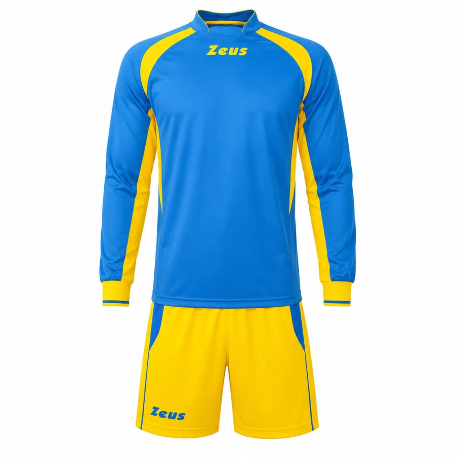Zeus Kit Pippo Trikotset + Shorts 2-delig royal/geel