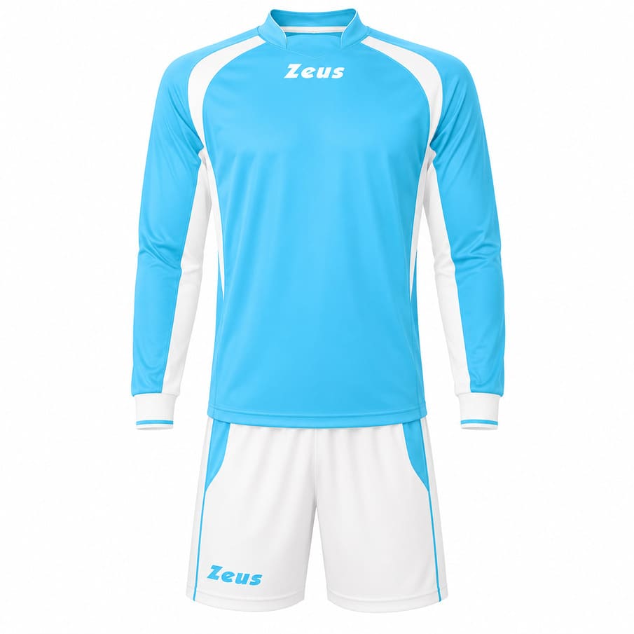 Zeus Kit Pippo Trikot-Set + Shorts 2-delig sky/bianco